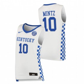 Kentucky Wildcats Davion Mintz 2021-22 White College Basketball Replica Men Jersey