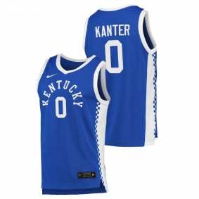 Enes Kanter Kentucky Wildcats 2020-21 Blue College Basketball Jersey