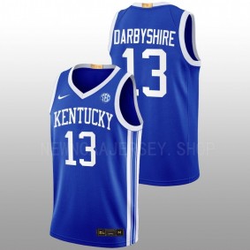 Kentucky Wildcats Grant Darbyshire 2022-23 Blue Away Elite Basketball Men Jersey