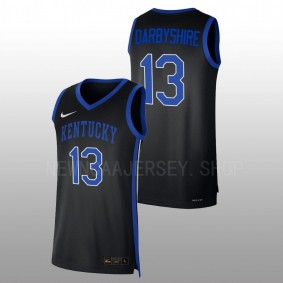 Grant Darbyshire #13 Black Kentucky Wildcats 2022-23 Replica College Basketball Jersey