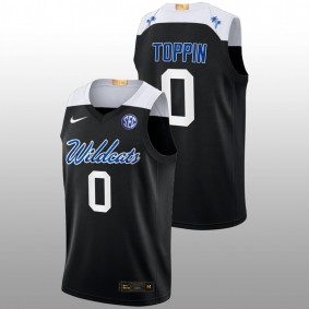 Kentucky Wildcats Jacob Toppin 2022-23 Black College Basketball Elite Men Jersey