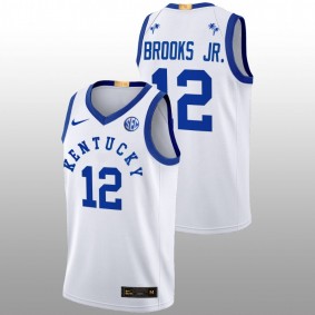 Keion Brooks Jr. #12 White Kentucky Wildcats Basketball 2022 Big Blue Bahamas Jersey