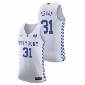 Kellan Grady Kentucky Wildcats White College Basketball 2021 Trade Jersey