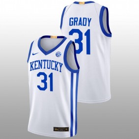 Kellan Grady #31 White Kentucky Wildcats 2022-23 Alumni Basketball Home Jersey