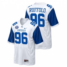 Matt Ruffolo Kentucky Wildcats 2021-22 White College Football Replica Jersey