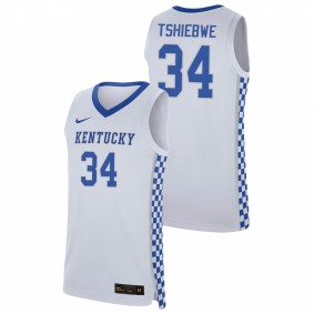 Oscar Tshiebwe Kentucky Wildcats White 2021 Transfer Home Jersey