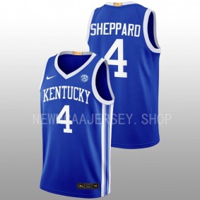 Kentucky Wildcats Reed Sheppard Blue Away 2023 Classc Men Jersey