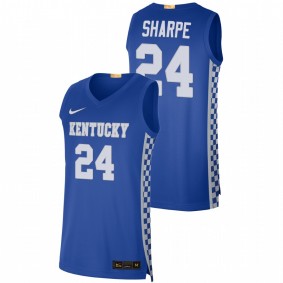 Kentucky Wildcats Shaedon Sharpe Royal Away No.1 recruit 2022 Class Jersey