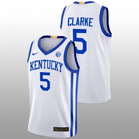 Terrence Clarke #5 White Kentucky Wildcats 2022-23 Alumni Basketball Home Jersey