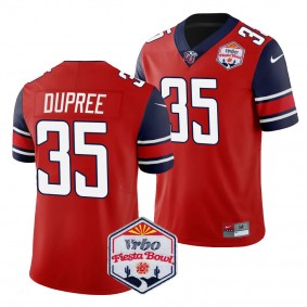 Liberty Flames Tyren Dupree 2024 Fiesta Bowl #35 Red College Football Playoff Jersey Men's