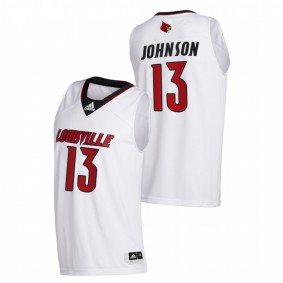 David Johnson Louisville Cardinals 2020-21 White College Basketball Swingman Jersey