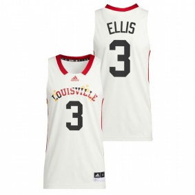 El Ellis #3 White Louisville Cardinals 2022 Basketball Honoring Black Excellence Jersey