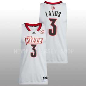 Kamari Lands #3 White Louisville Cardinals 2022-23 Swingman Basketball Jersey