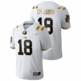 K'Lavon Chaisson LSU Tigers White Golden Edition Limited NFL Jersey