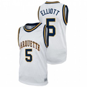 Marquette Golden Eagles Greg Elliott 2022 White Commemorative Classic College Basketball Men Jersey