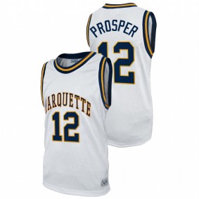 Marquette Golden Eagles Olivier-Maxence Prosper 2022 White Commemorative Classic College Basketball Men Jersey