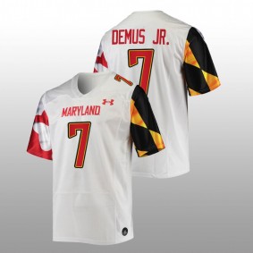 Dontay Demus Jr. Maryland Terrapins College Football 2022-23 White Replica #7 Jersey