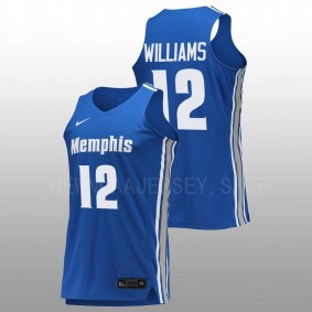 DeAndre Williams #12 Royal Memphis Tigers Replica College Basketball Jersey