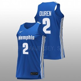 Jalen Duren #2 Royal Memphis Tigers Replica College Basketball Jersey