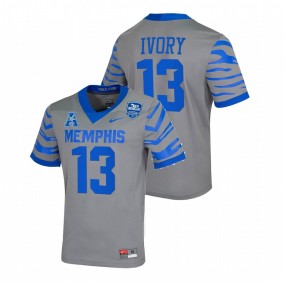 Javon Ivory Memphis Tigers 2021-22 Gray College Football Jersey