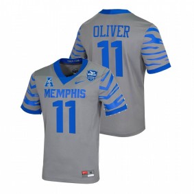 Sylvonta Oliver Memphis Tigers 2021-22 Gray College Football Jersey