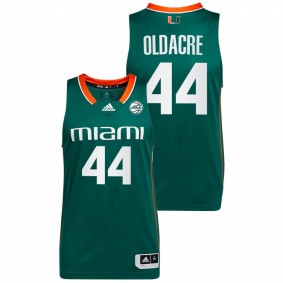 Kyla Oldacre #44 Green Miami Hurricanes College Basketball Jersey