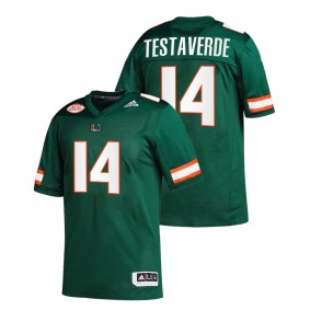 Vinny Testaverde Miami Hurricanes Green College Football Retired Number Jersey