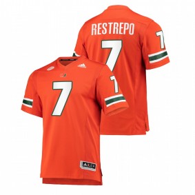 Xavier Restrepo Miami Hurricanes 2021-22 Orange College Football Premier Jersey