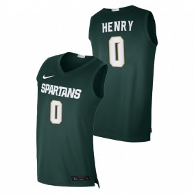 Aaron Henry Michigan State Spartans 2020-21 Green Alumni Limited College Basketball Jersey