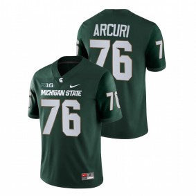 AJ Arcuri Michigan State Spartans 2021-22 Green College Football Game Jersey