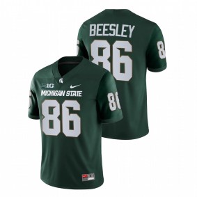 Drew Beesley Michigan State Spartans 2021-22 Green College Football Game Jersey