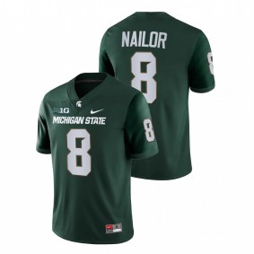 Jalen Nailor Michigan State Spartans 2021-22 Green College Football Game Jersey