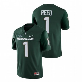 Jayden Reed Michigan State Spartans 2021-22 Green College Football Game Jersey