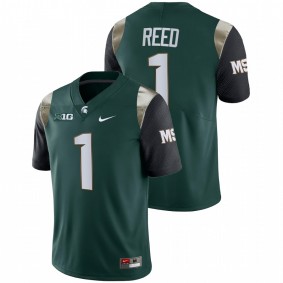 Michigan State Spartans Jayden Reed #1 Green College Football Limited Jersey