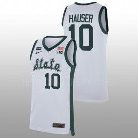 Michigan State Spartans Joey Hauser 2022-23 White Retro Basketball Limited Men Jersey