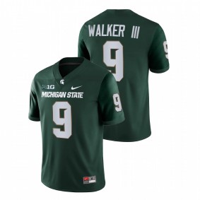 Kenneth Walker III Michigan State Spartans 2021-22 Green College Football Game Jersey