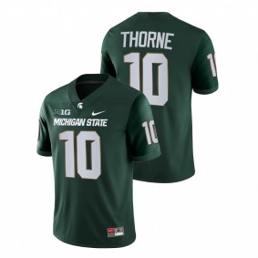 Payton Thorne Michigan State Spartans 2021-22 Green College Football Game Jersey