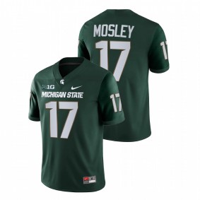 Tre Mosley Michigan State Spartans 2021-22 Green College Football Game Jersey