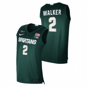 Michigan State Spartans Tyson Walker 2021-22 Green College Basketball Limited Men Jersey