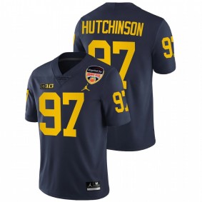 Aidan Hutchinson Michigan Wolverines 2021 Orange Bowl Navy College Football Playoff #97 Jersey