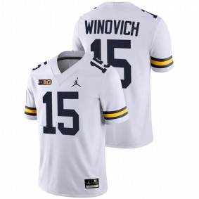 Chase Winovich Michigan Wolverines White NFL Alumni Game Jersey