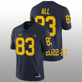 Erick All Michigan Wolverines College Football 2022-23 Navy Game #83 Jersey