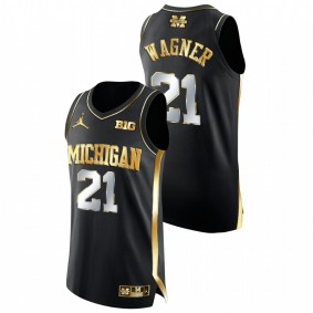 Franz Wagner Michigan Wolverines Black Golden Edition College Basketball Jersey