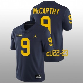 J.J. McCarthy Michigan Wolverines College Football 2022-23 Navy Game #9 Jersey