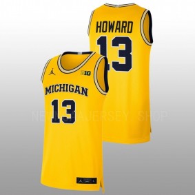 Michigan Wolverines Jett Howard 2022-23 Maize College Basketball Limited Men Jersey