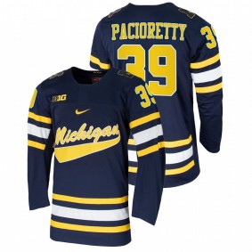 Michigan Wolverines Max Pacioretty #39 Navy Alumni Hockey Jersey Men