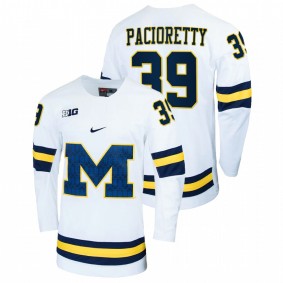 Michigan Wolverines Max Pacioretty #39 White Alumni Hockey Jersey Men