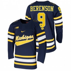 Michigan Wolverines Red Berenson #9 Navy Alumni Hockey Jersey Men