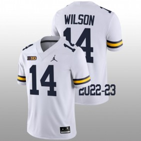 Roman Wilson Michigan Wolverines College Football 2022-23 White Game #14 Jersey