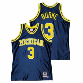 Michigan Wolverines Trey Burke Navy Throwback Alumni Basketball Men Jersey